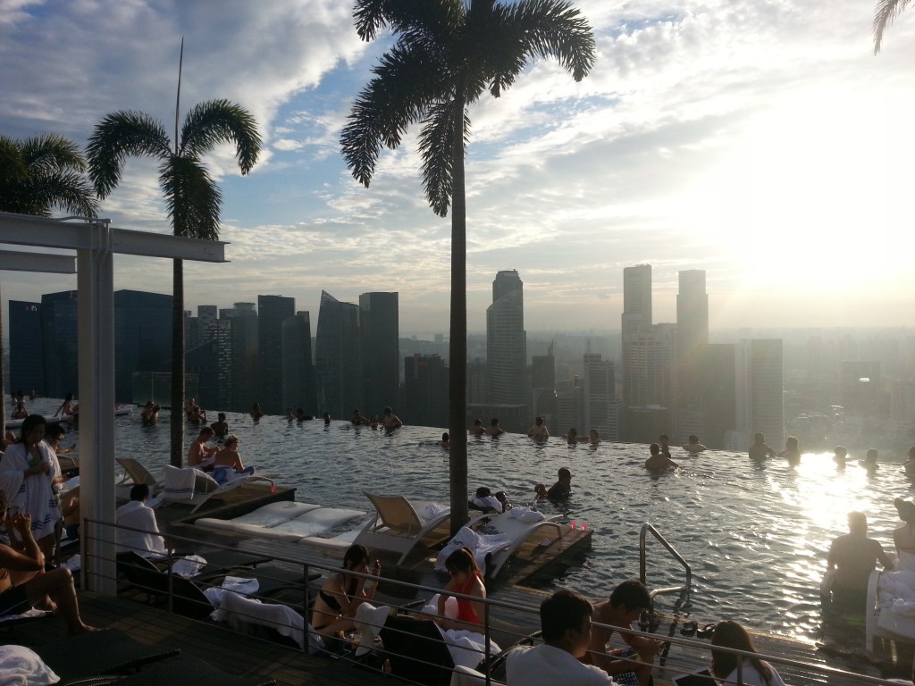 La piscina en el Marina Bay Sands