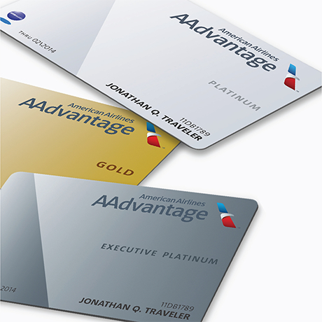 Tarjetas actuales de afiliación al programa AAdvantage 