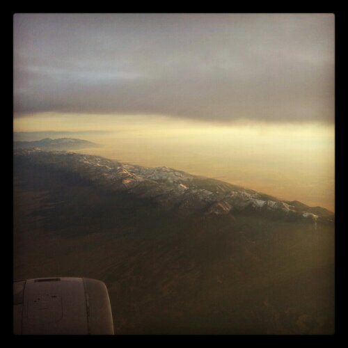 Volando CLE-SFO. Pasando por las montañas rocosas en Colorado.