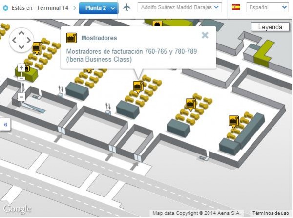 Mapa AA Aeropuerto