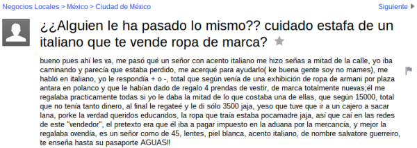 imagen de la pantalla de un celular con texto