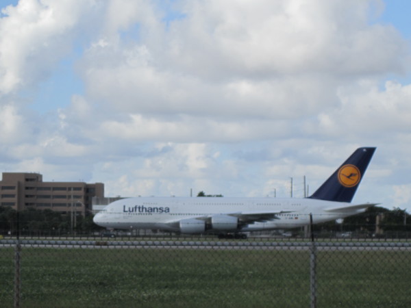 Lufthansa A380 Miami