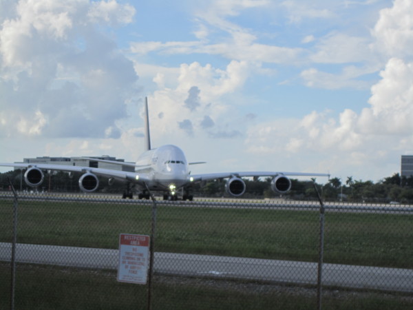 Lufthansa A380 Miami