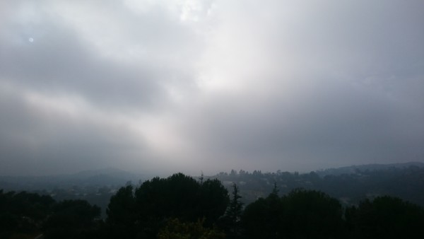 Yo fui en un día nublado (poco común en LA)
