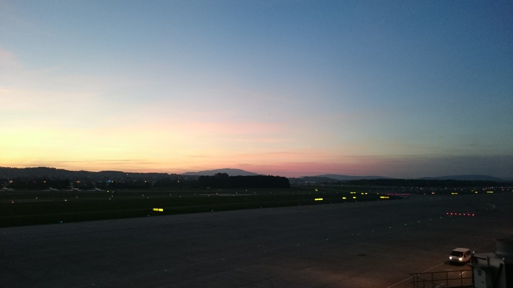 ZRH Airport sunset