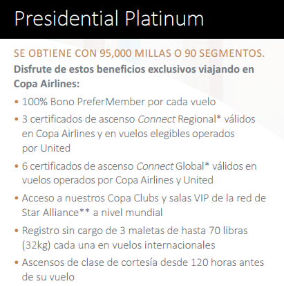 Presidential Platinum Copa ConnectMiles