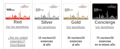 Niveles Club Carlson