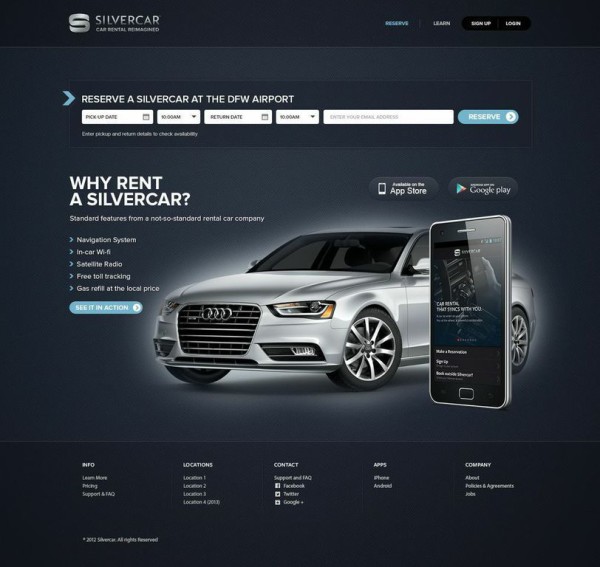 Silvercar Website