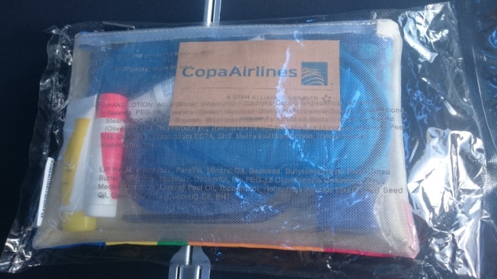 una bolsa de plástico azul