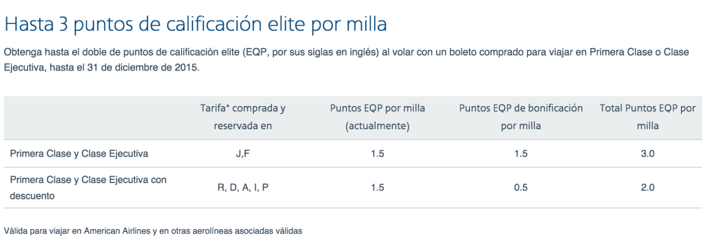 AAdvantage Promo 2015 - EQP only