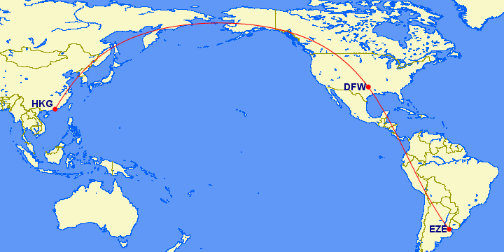 EZE-DFW-HKG 26817 millas