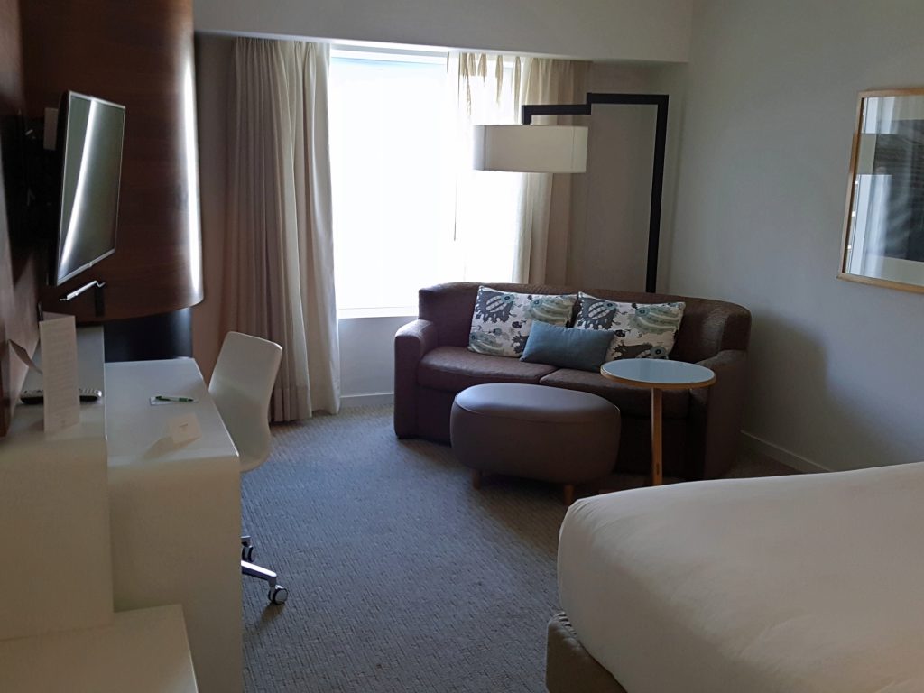 un cuarto de hotel