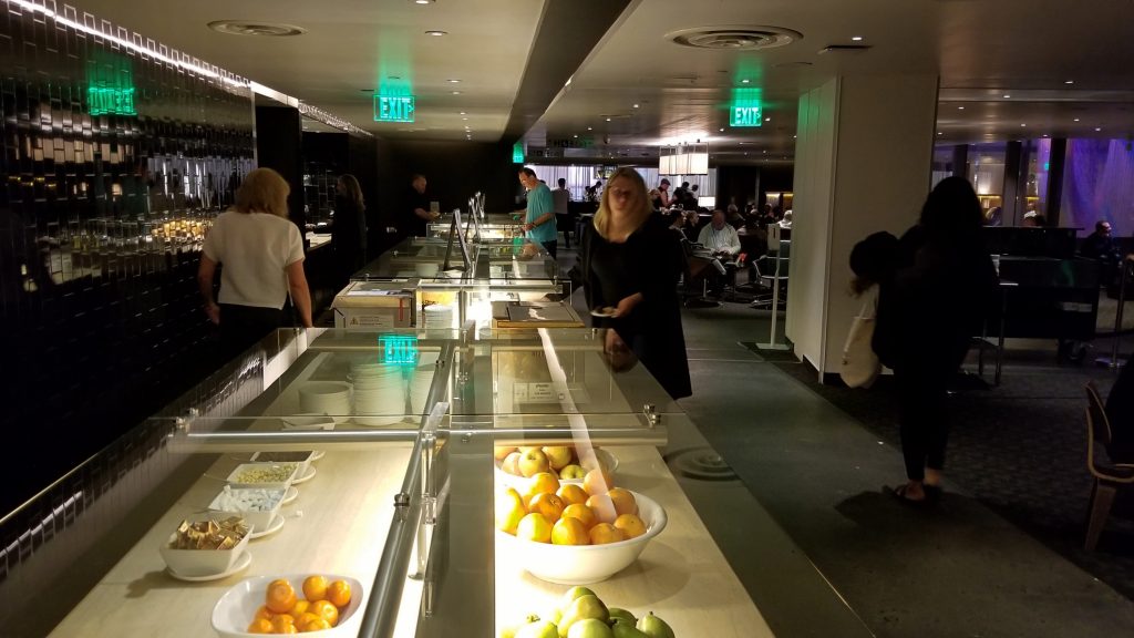comida en un aeropuerto