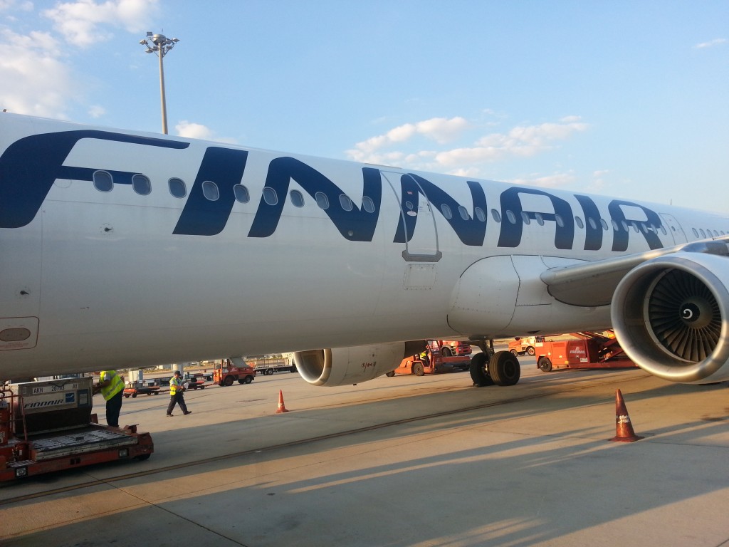 Finnair boarding