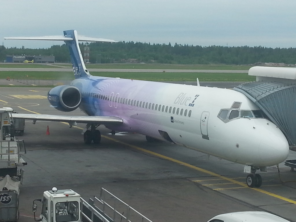 Boeing 717. De los pocos que quedan moviendo pasajeros!