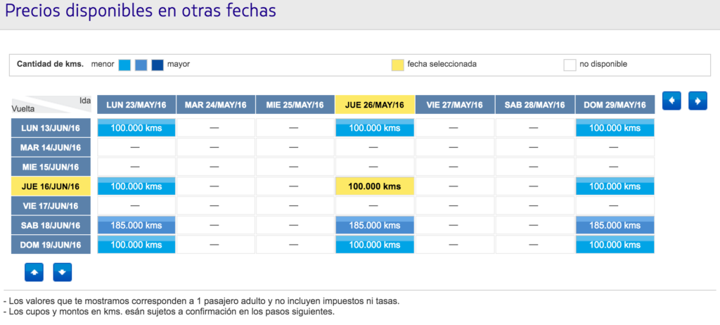 Lima - Washington Disponibilidad asientos en Ejecutiva -17