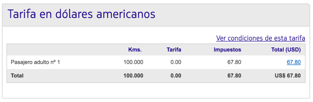 Lima - Washington Disponibilidad asientos en Ejecutiva -19