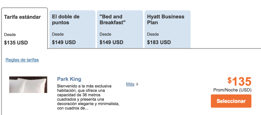 Park Hyatt Efectivo + Puntos